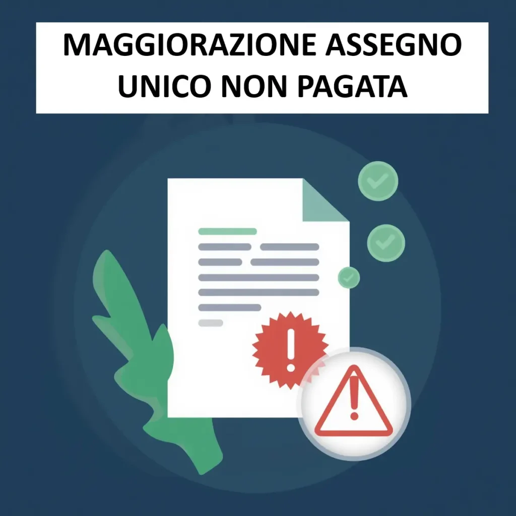 Maggiorazione Assegno Unico non pagata