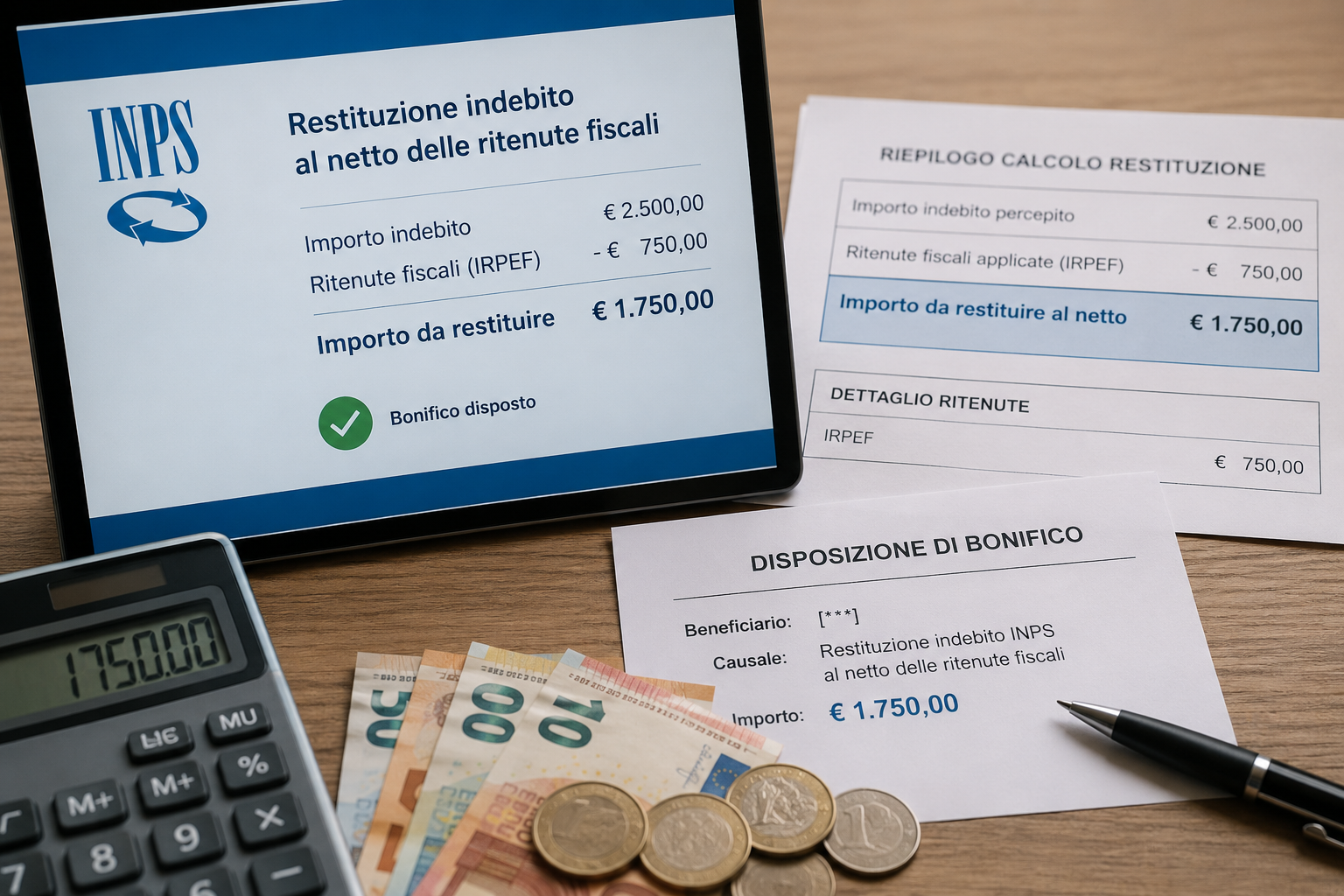 restituzione indebito INPS